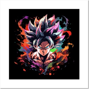 goku ultra instict Posters and Art